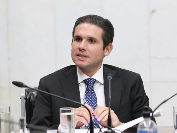 Reunião com Presidente da CBF e comitiva da FIFA. Presidente da Câmara dos Deputados, Hugo Motta (REPUBLICANOS - PB).