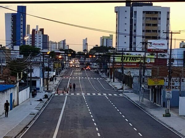 Rua Jaguarari, em Natal, terá mão única a partir de sábado (20) — Foto: STTU/Divulgação