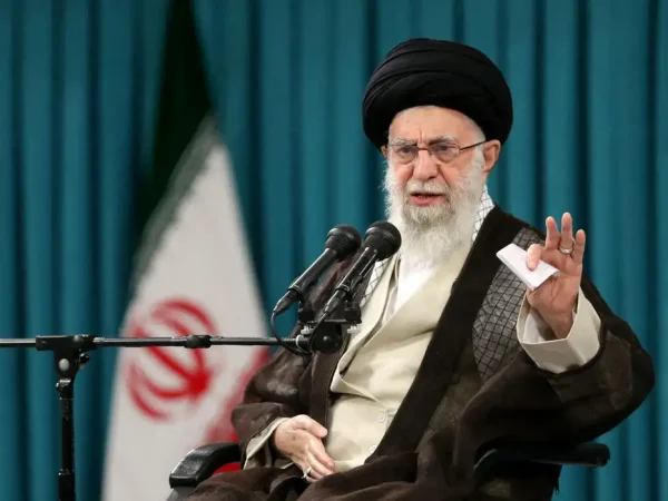 FILE PHOTO: Iran's Supreme Leader Ayatollah Ali Khamenei speaks during a meeting in Tehran, Iran November 2, 2022. Office of the Iranian Supreme Leader/WANA (West Asia News Agency)/Handout via REUTERS/File Photo