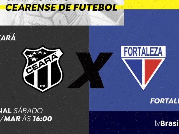 Fortaleza (CE) 21/03/2025 - TV Brasil exibe Ceará X Fortaleza na grande final do Campeonato Cearense de Futebol.  TV Brasil