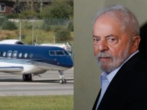 O jato Gulfstream 600, que está levando o presidente eleito e sua comitiva à COP 27, pertence a um empresário aliado de Lula. — Foto: Reprodução