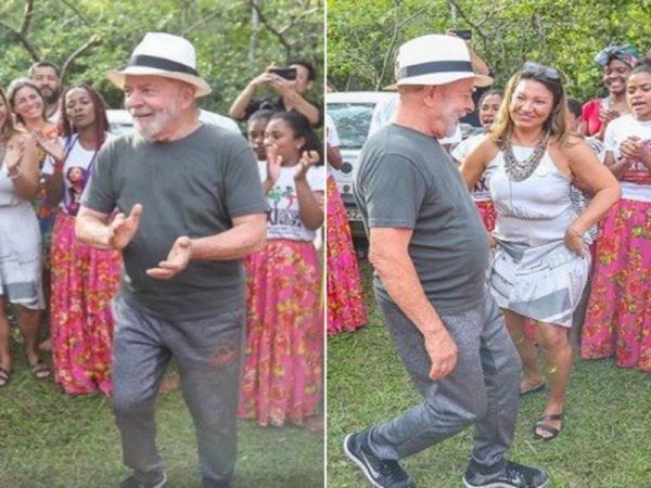 Solto há quase um mês, o ex-presidente Lula visita o país ao lado do seu partido — Foto: Reprodução