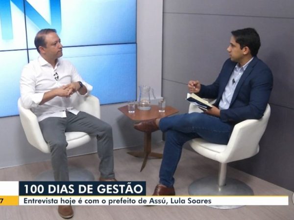 Prefeito de Assu, Lula Soares, em entrevista ao Bom Dia RN — Foto: Inter TV Cabugi/Reprodução