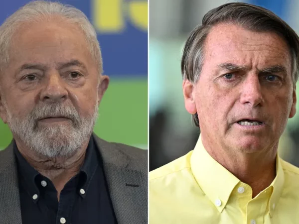 O ex-presidente Lula e o presidente Jair Bolsonaro — Foto: Andre Penner/AP e Evaristo Sa/AFP