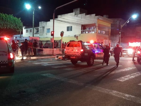 Homem é morto a tiros em uma das principais avenidas de Macaíba — Foto: Sérgio Henrique Santos/Inter TV Cabugi