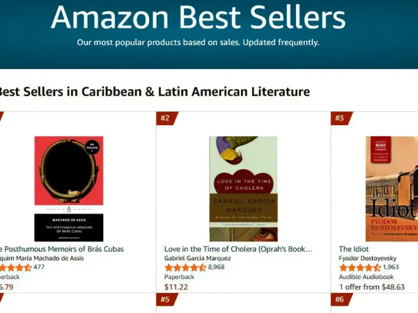 AMAZON - MACHADO DE ASSIS - Print Screen mostra o livro de Machado de Assis como o mais vendido na Amazon. Foto: Tela do Amazon