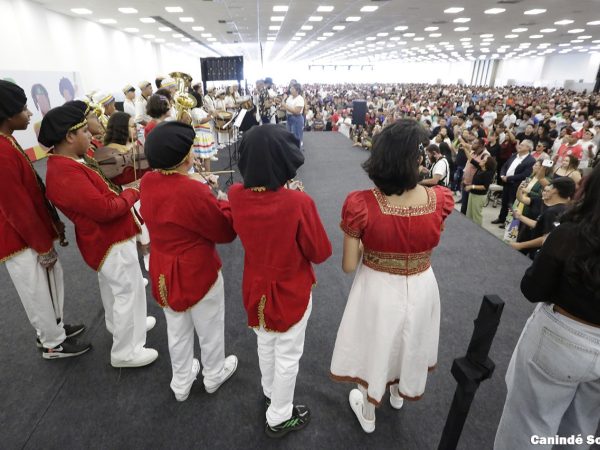 O evento aconteceu no Centro de Convenções de Natal, com a presença de Camilo Santana. — Foto: Canindé Soares