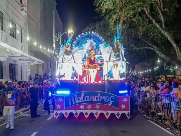 Malandros do Samba, campeã do Carnaval de Natal 2024 — Foto: Pedro Vitorino