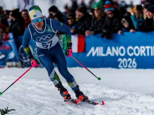 2026.02.10 - Jogos Olímpicos de Inverno Milão-Cortina 2026 - Tesero Cross Country Skiing Stadium  - Atleta Brasileiro Manex Silva competindo na prova de Sprint do Cross Country nos Jogos Olímpicos de Inverno Milao-Cortina 2026 Foto: Gabriel Heusi/COB