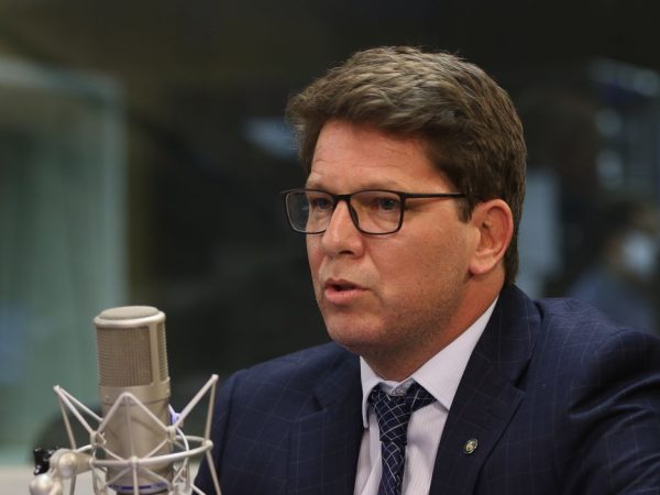 O secretário de Cultura, Mario Frias, participa do programa A Voz do Brasil
