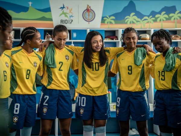 Alice Carvalho interpreta Marta em cinebiografia sobre a Rainha do Futebol — Foto: Laura Campanella