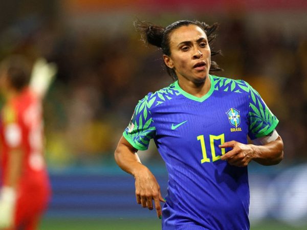 Marta durante partida da seleção brasileira contra a Jamaica pela Copa do Mundo Feminina de 2023 
02/08/2023 REUTERS/Hannah Mckay
