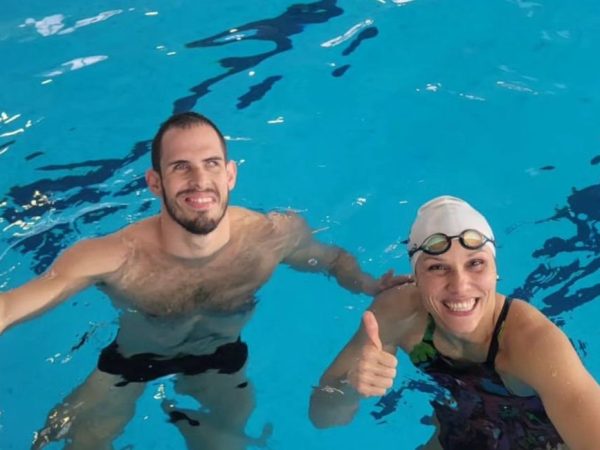 Matheus Rheine e Carol Santiago, treino, La Defense Arena - Paralimpíada de Paris