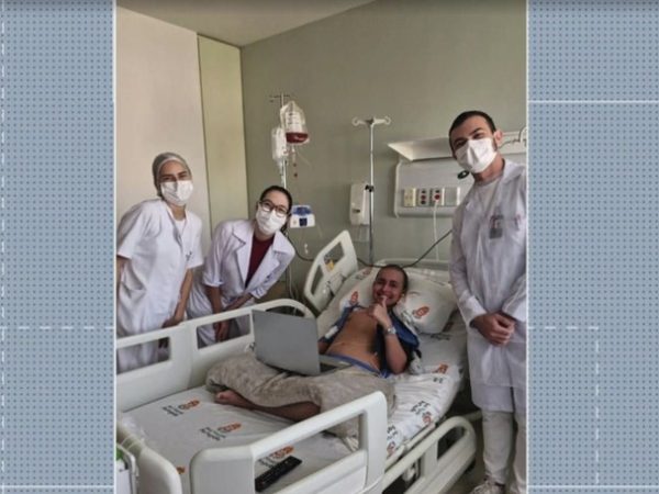 Adolescente potiguar Bernardo Barreto recebe medula óssea de doador da Polônia e inicia recuperação — Foto: Inter TV Cabugi