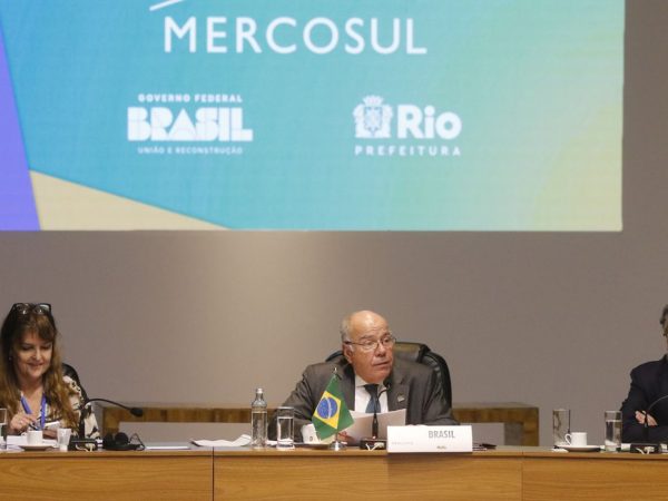Rio de Janeiro (RJ), 06/12/2023 - O chanceler Mauro Vieira abre a reunião de ministros das Relações Exteriores do Mercosul, no Museu do Amanhã. Foto: Fernando Frazão/Agência Brasil
