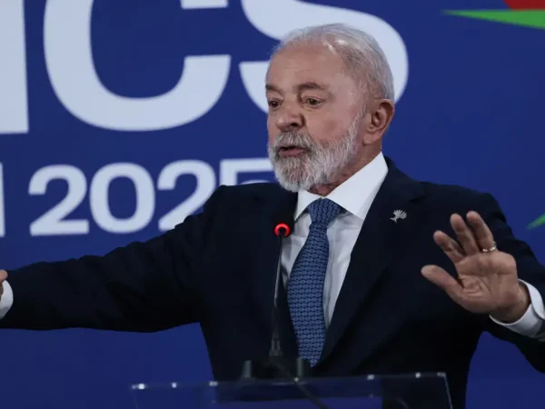 Rio de Janeiro (RJ), 07/07/2025 - Presidente Luiz Inácio Lula da Silva, durante pronunciamento ao final do Brics.
Foto: Joédson Alves/Agência Brasil