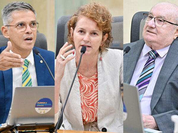 Horário das lideranças na sessão desta terça-feira (27) na Assembleia Legislativa do RN. — Foto: João Gilberto