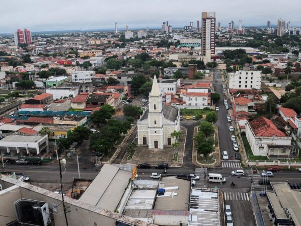 Mossoró vista aérea ruas bairro igreja prédios RIo grande do Norte RN  — Foto: Wilson Moreno/Secom