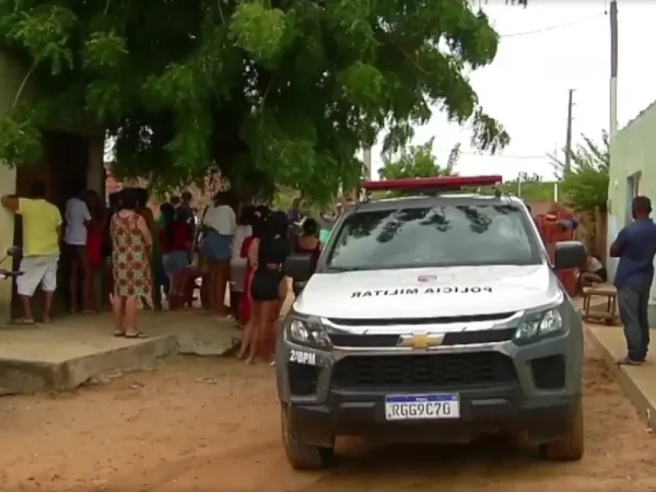 Triplo homicídio aconteceu na tarde de sábado em Mossoró, no Oeste potiguar — Foto: Reprodução/Inter TV Cabugi