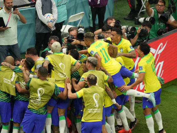 A seleção brasileira venceu por 4 a 1. — Foto: Reprodução