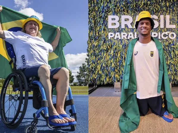 Rio de Janeiro (RJ), 27.08.2024 - Campeões paralímpicos Beth Gomes e Gabriel Araújo serão os porta-bandeiras do Brasil na cerimônia de abertura dos Jogos Paralímpicos de Paris 2024. Foto: Comitê Paralímpico Brasileiro/Divulgação