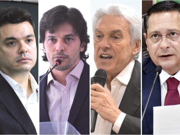 Walter Alves (MDB), Fábio Faria (PSD), João Maia (PL) e Ezequiel Ferreira (PSDB) conversam sobre 2022.  — Foto: Reprodução