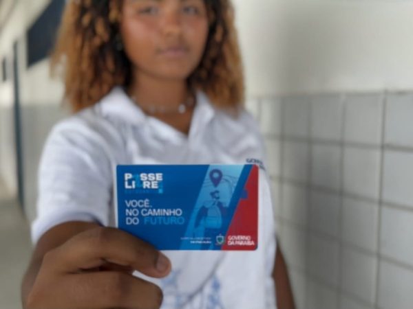 Cartão do Passe Livre Estudantil na Paraíba — Foto: SEE-PB