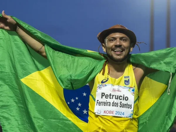 17.05.2024 - PETRUCIO FERREIRA - Mundial de Atletismo KOBE  2024, no Kobe Sports Park. Foto: Alessandra Cabral/CPB.