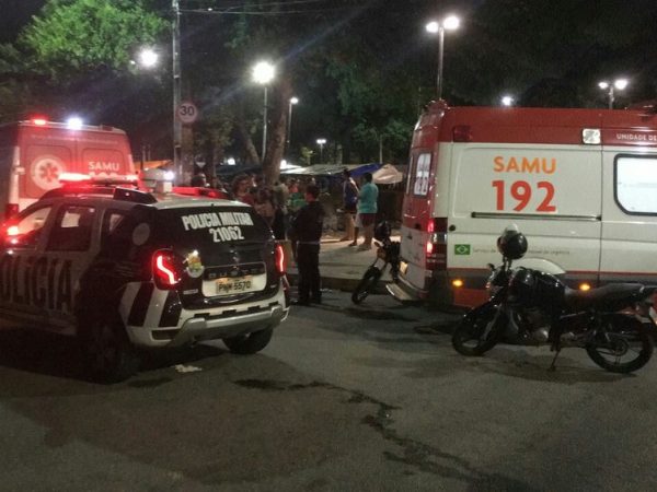 Tiroteio deixou três mortos na Praça da Gentilândia, em Fortaleza (Foto: André Teixeira/G1 CE)