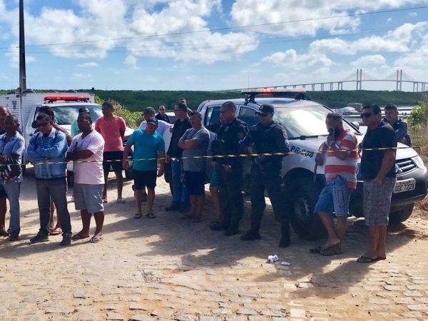 Crime aconteceu na manhã desta terça-feira (6) na Redinha, Zona Norte de Natal — Foto: Kleber Teixeira/Inter TV Cabugi