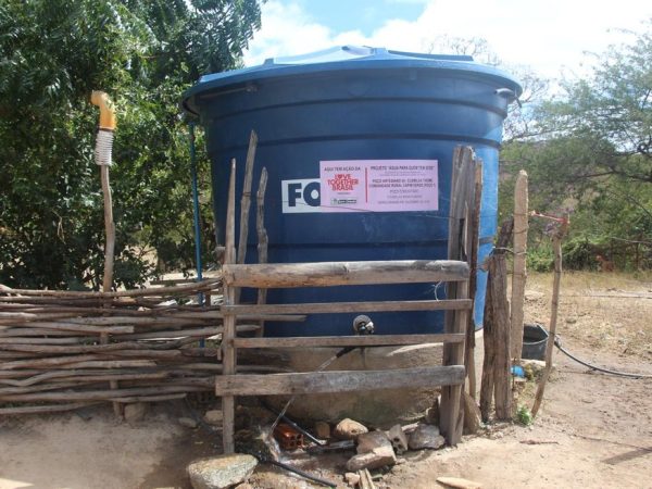 Poço furado pela Love Together Brasil no Sertão da Paraíba — Foto: Reprodução/Arquivo pessoal/Symony Miguel