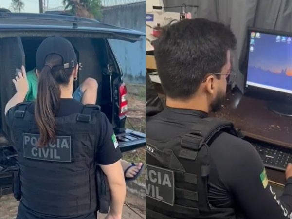 Polícia Civil prendeu suspeito em Extremoz, na Grande Natal — Foto: Divulgação/Polícia Civil