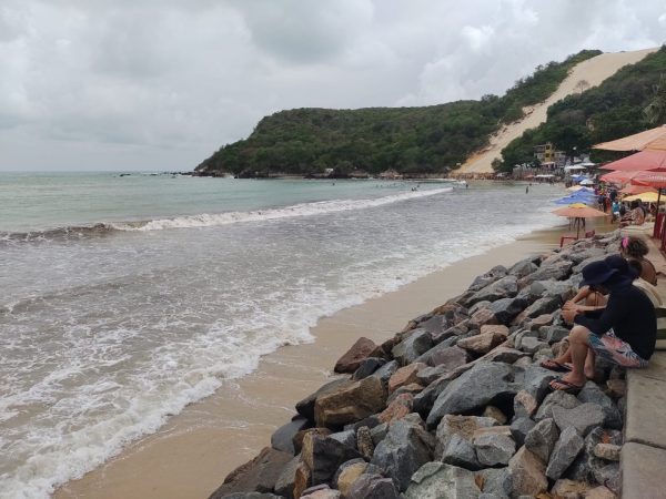 Praia de ponta Negra em Natal — Foto: Lucas Cortez/Inter TV Cabugi
