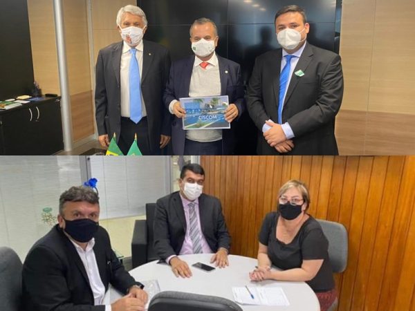 Eles estão visitando os ministérios do Governo Federal e visitas aos gabinetes dos parlamentares potiguares. — Foto: Divulgação