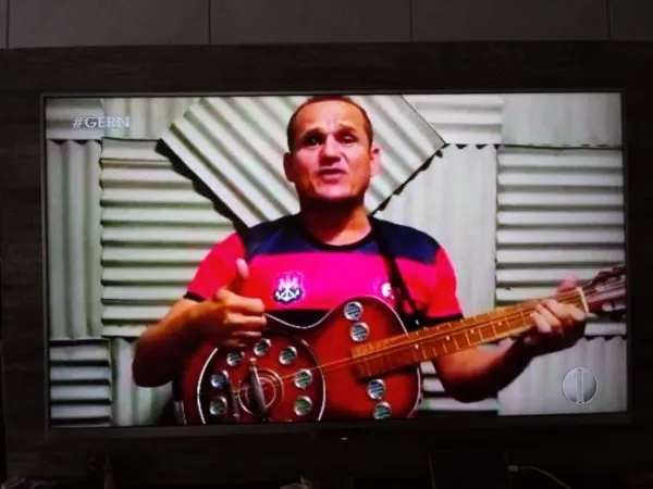 Francisco Damião fez vídeo onde em cordel destaca o atual momento do Flamengo — Foto: Reprodução