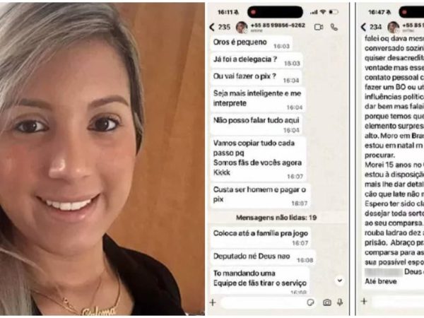 print-4-caso-advogada-1- Paloma Gurgel, advogada ligada à facção Comando Vermelho, é acusada de tentar extorquir deputado estadual no Ceará — Foto: Reprodução
