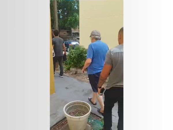 Vídeo mostra momento em que Fernando Cunha Lima é preso — Foto: Divulgação/Polícia Civil