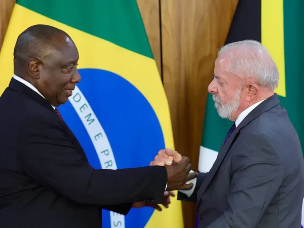 Brasília, 09/03/2026 Declaração a imprensa, durante encontro do presidente Luiz Inácio Lula da Silva com o presidente da África do Sul, Cyril Ramaphosa. Foto: Fabio Rodrigues-Pozzebom/ Agência Brasil