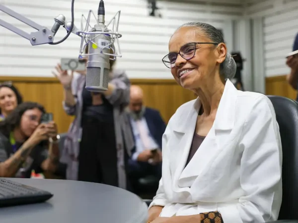 Brasília (DF) 01/09/2025 A ministra do Meio Ambiente e Mudança do Clima, Marina Silva, na comemoração dos 48 anos da Rádio Nacional da Amazônia. Foto: Fabio Rodrigues-Pozzebom/ Agência Brasil
