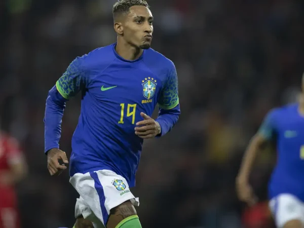 Raphinha - jogo Brasil x Tunísia no Parc des Princes em Paris. Raphinha. - 27/09/2022