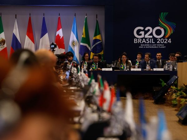 Rio de Janeiro(RJ), 25/07/2024 - O ministro da Fazenda, Fernando Haddad fala durante 3ª Reunião de ministros de Finanças e presidentes de Bancos Centrais do G20, no Hotel Windsor Barra. Foto: Tânia Rêgo/Agência Brasil