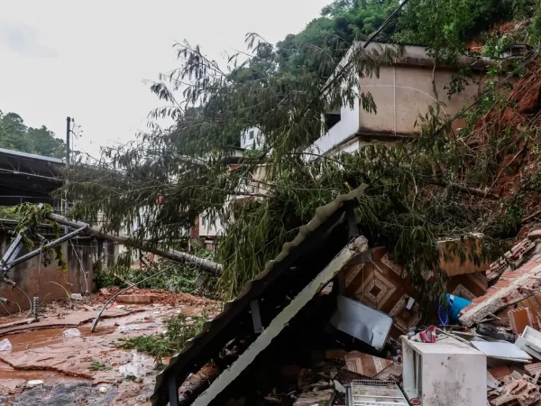 01/03/2026 - Juiz de Fora(MG) - Bairro Três Moinhos, um dos mais afetados pelas fortes chuvas com deslizamentos, desmoronamentos e desalojados. Foto: Tânia Rego/Agência Brasil