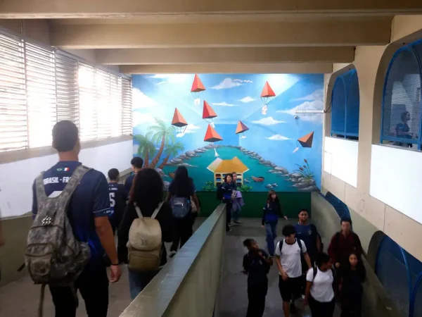 Niterói (RJ), 03/06/2025 - Centro Integrado de Educação Pública (CIEP) 449 Governador Leonel Moura Brizola – Intercultural Brasil-França.  Foto: Tânia Rêgo/Agência Brasil