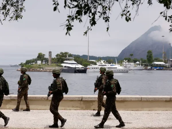 Rio de Janeiro (RJ), 15/11/2024 - Forças de segurança reforçam policiamento no Rio durante o G20.  Foto: Tânia Rêgo/Agência Brasil