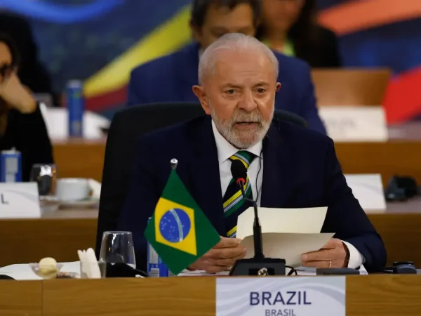 Rio de Janeiro(RJ), 18/11/2024 - Presidente discursa em plenária sobre reforma das instituições no G20.  Foto: Tânia Rêgo/Agência Brasil
