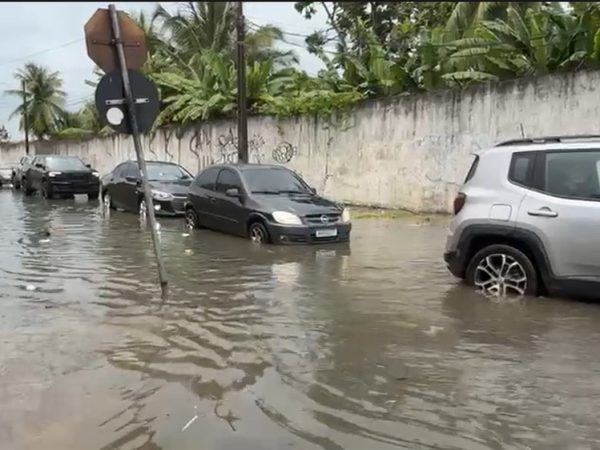 Chuvas intensas em João Pessoa — Foto: Reprodução / TV Cabo Branco