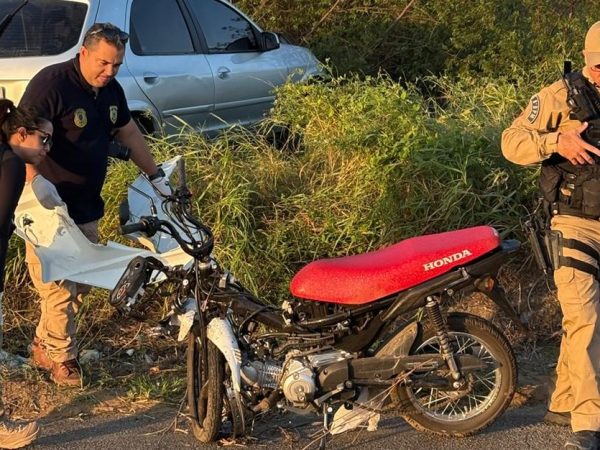 Policial militar morre após colisão entre moto e carro em Itabaiana, na Paraíba — Foto: Reprodução / Polícia Civil