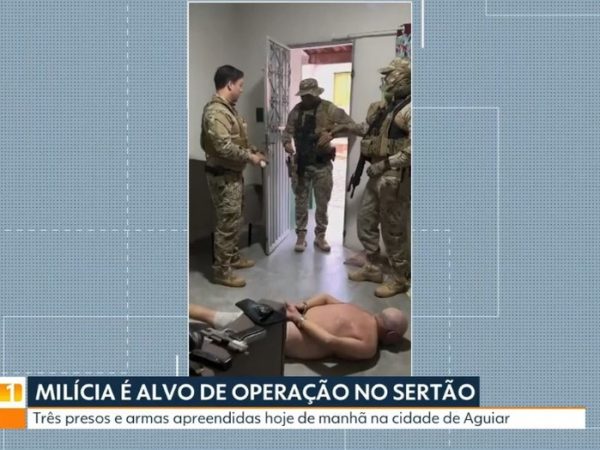 Polícia Civil prende três integrantes de organização criminosa em Aguiar, no Sertão da Paraíba — Foto: Reprodução / TV Cabo Branco