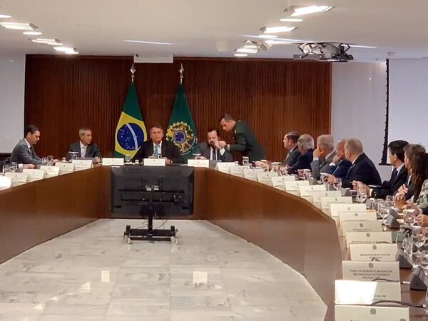 Brasília – Bolsonaro realizou, em julho de 2023, reunião ministerial onde defendeu golpe de Estado. Imagem: Divulgação