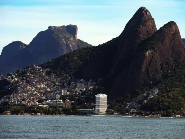 Comunidade do Vidigal, no Leblon, na zona sul do Rio de Janeiro